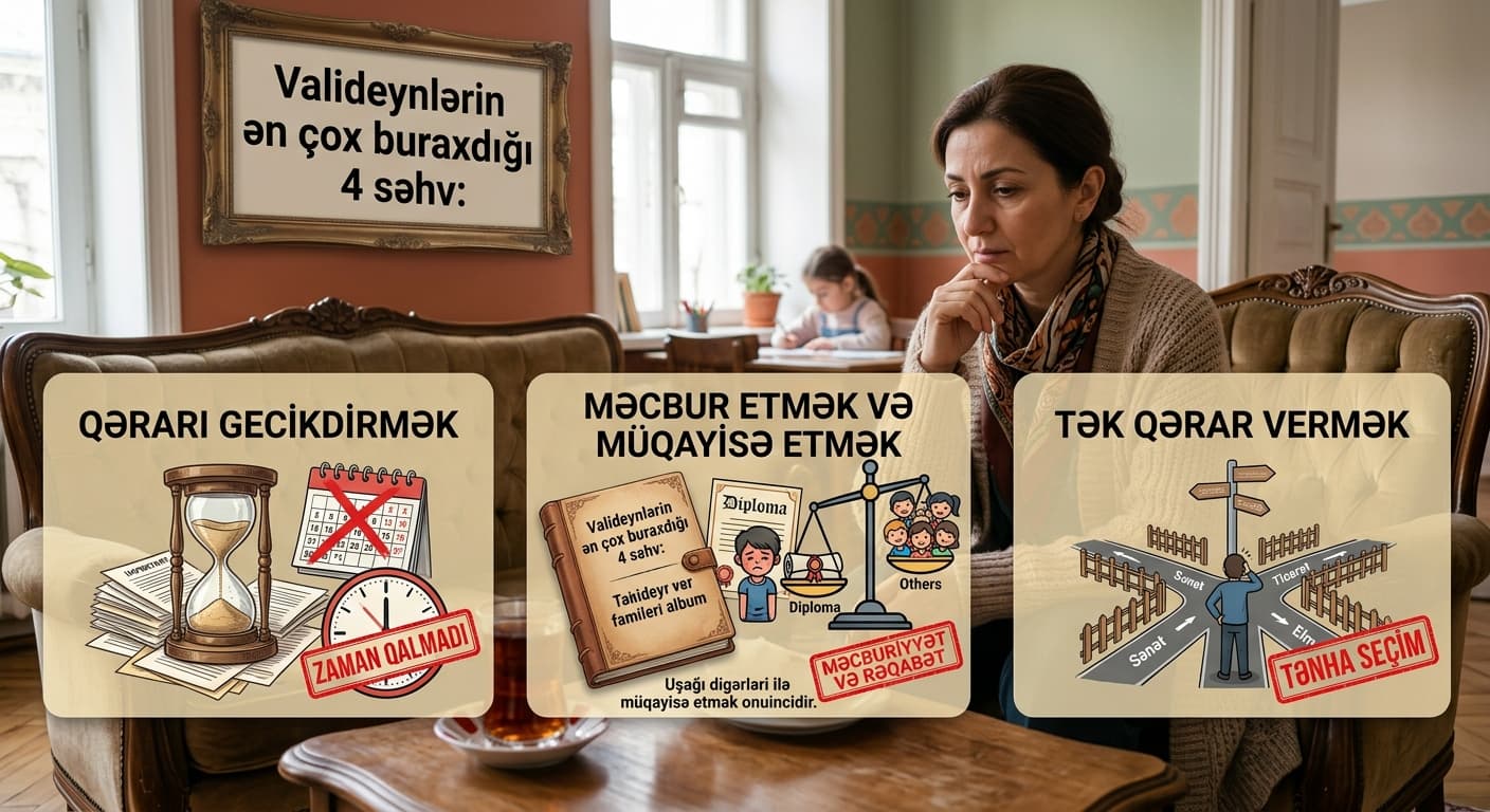 Valideynlərin ən çox buraxdığı 4 səhv